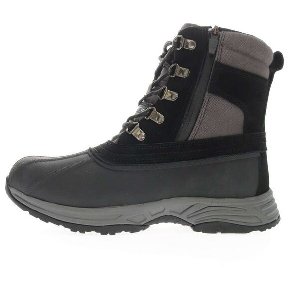 NEW Propet Cortland Men\'s 14 All-Weather Boots Black Gray